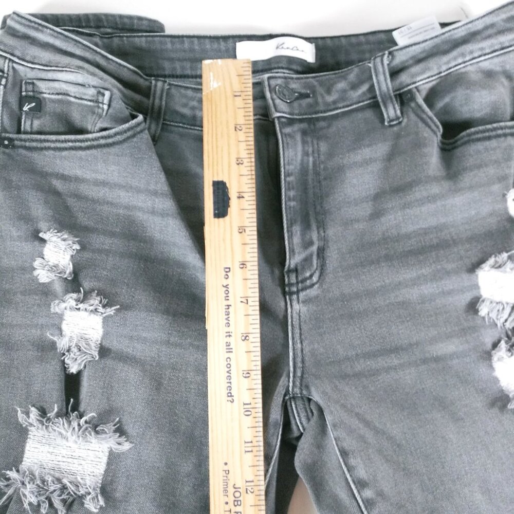 KanCan Black Wash Skinny Denim Jeans  Distressed 15/31 - Picture 11 of 12